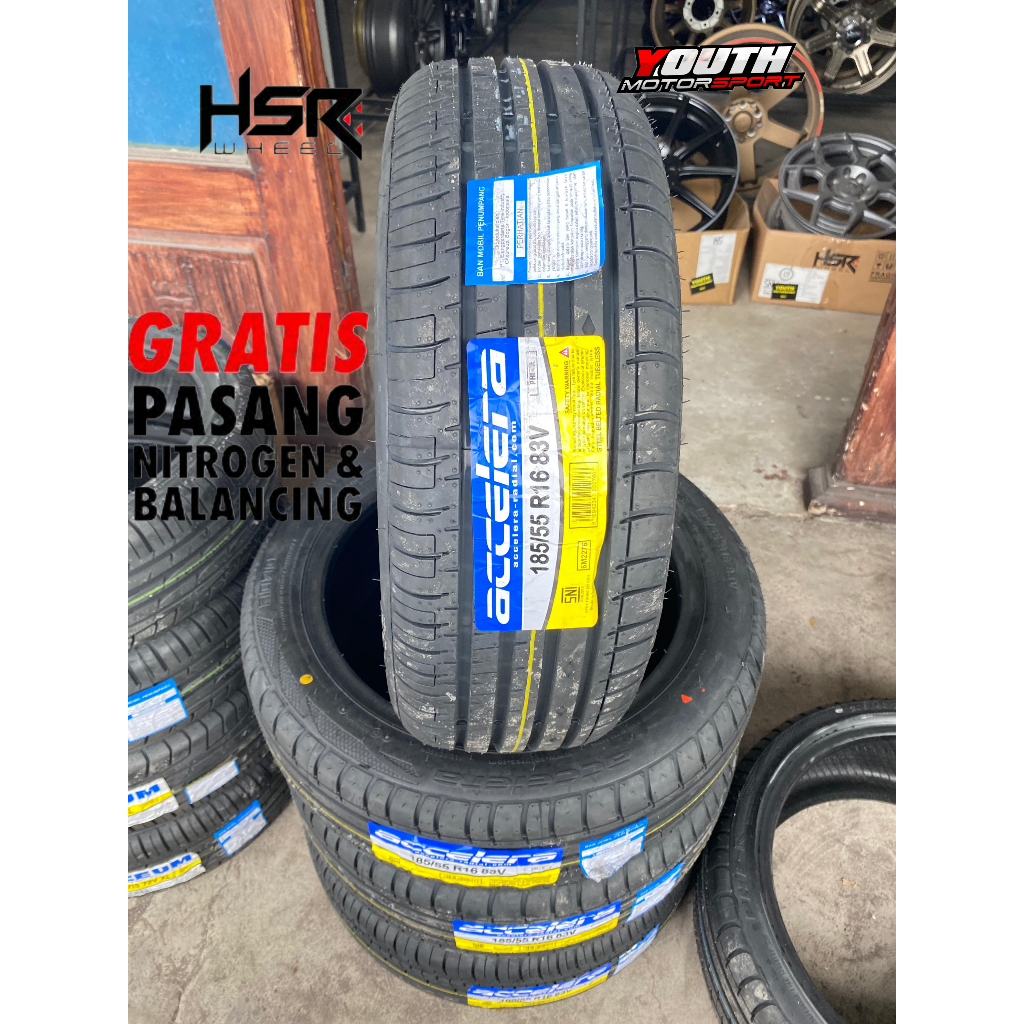 jual ban ukuran standar jazz 185 55 r16 accelera phi-r