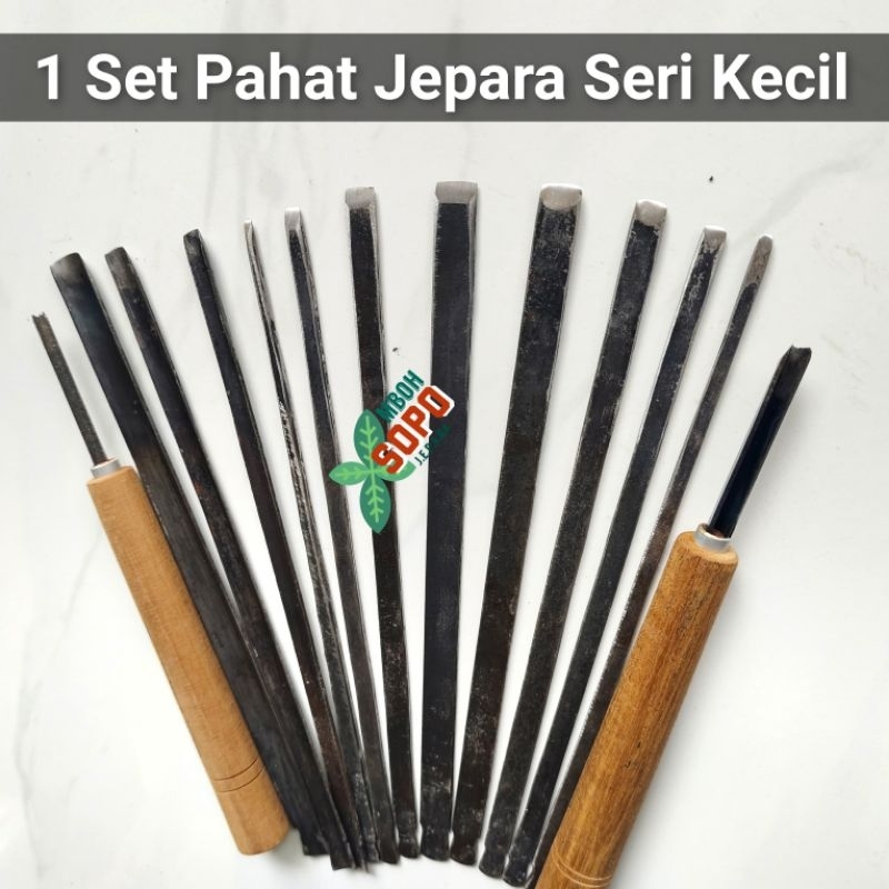 Alat Kerajinan Pahat Jepara, Satu Set Tatah Ukir Kayu Seri Kecil K13
