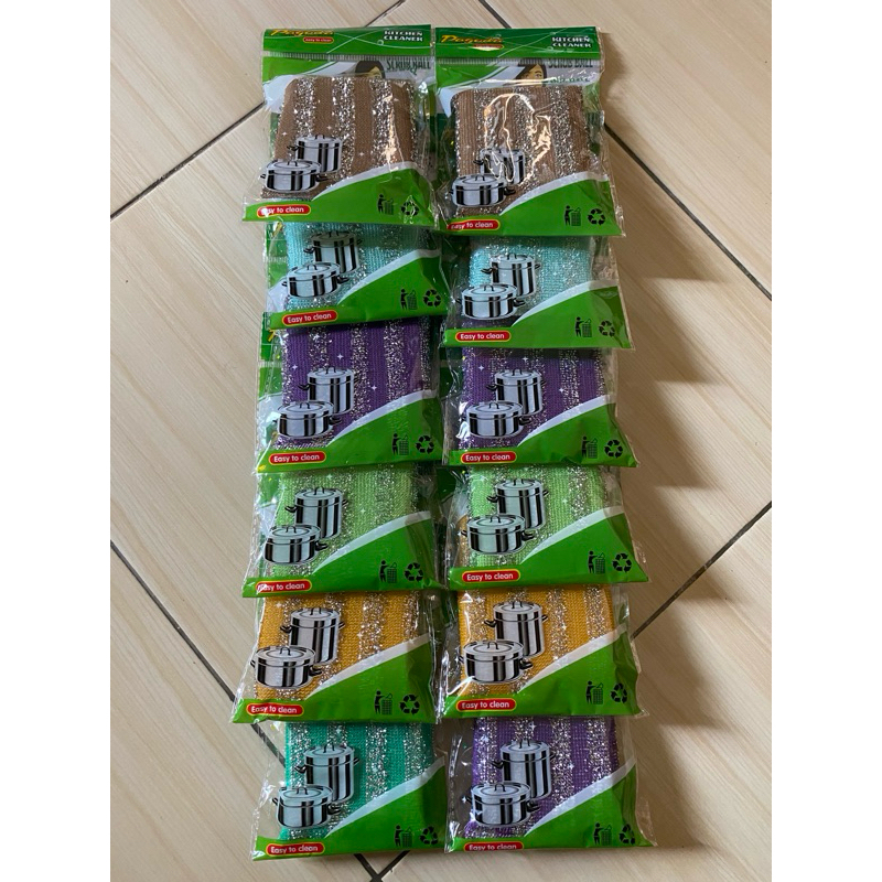 12 pcs Spon pencuci piring pagoda M2000 Renteng