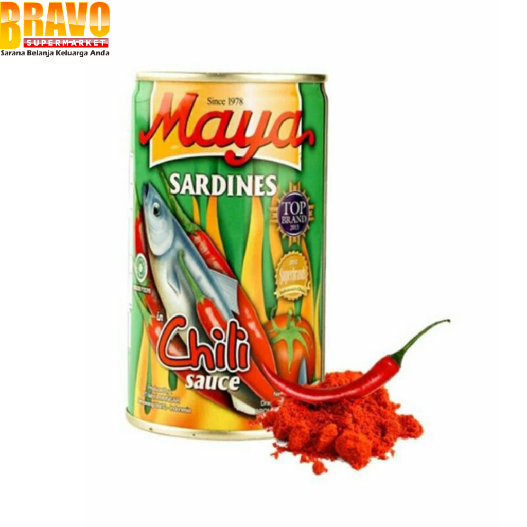 

Maknyuss1 Bravo Bojonegoro - Maya Sarden Tomat & Chili 155Gr & 425Gr