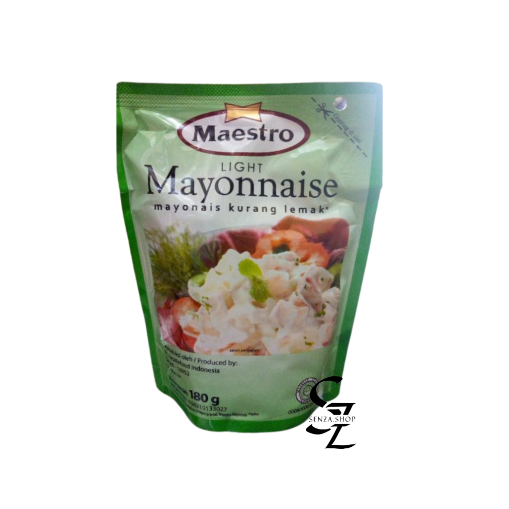

Maestro Light Mayonais / Mayonnaise Rendah Lemak 180 gr Pouch
