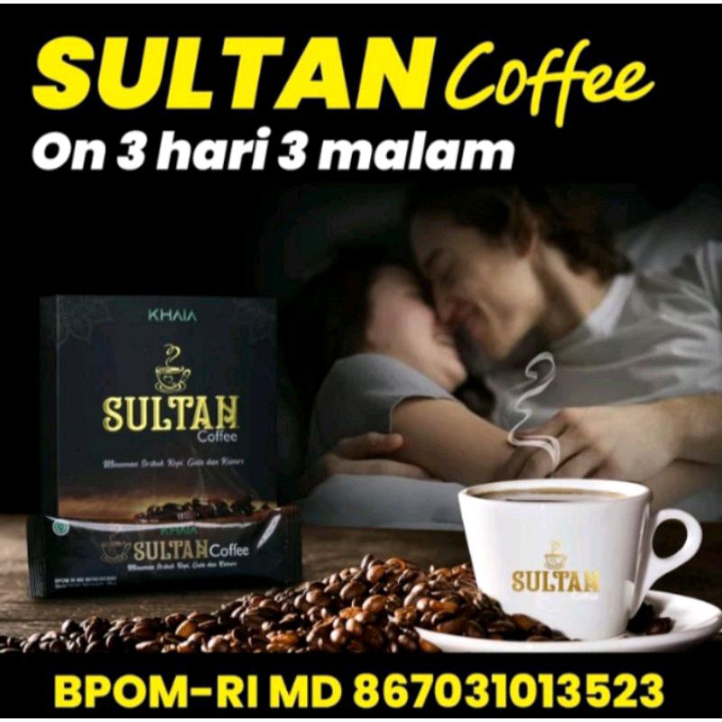 

KOPI SULTAN KHAIA 1 BOX ISI 10 SACHET ORIGINAL DISTRIBUTOR RESMI