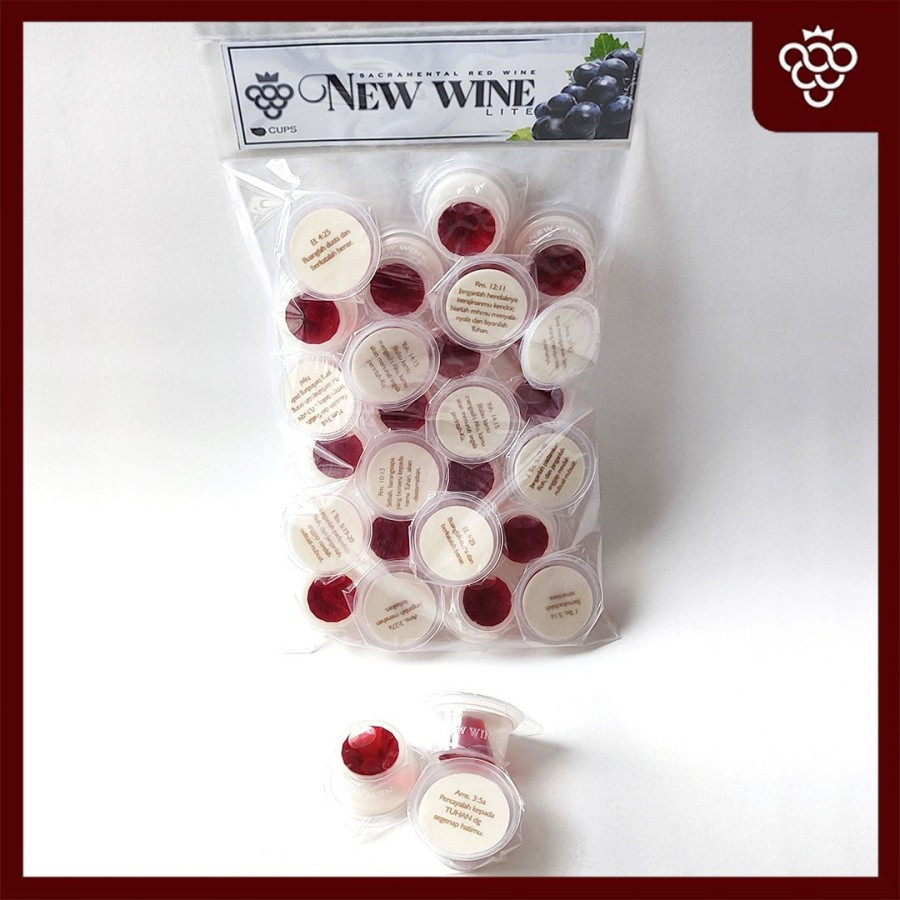 

Paket Eksklusif Anggur Perjamuan Kudus Lite + Hosti Ayat Besar - isi 25B