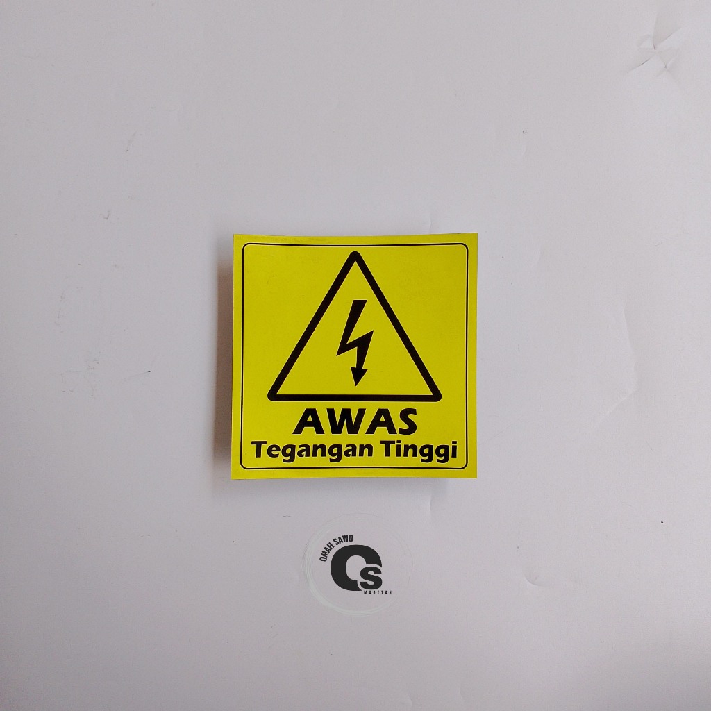 

Stiker Awas Tegangan Tinggi - Awas Listrik - Stiker Vinyl