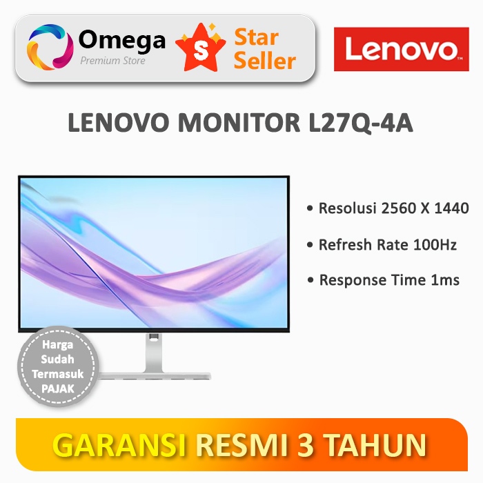 Monitor Lenovo L27Q - 4A 27"