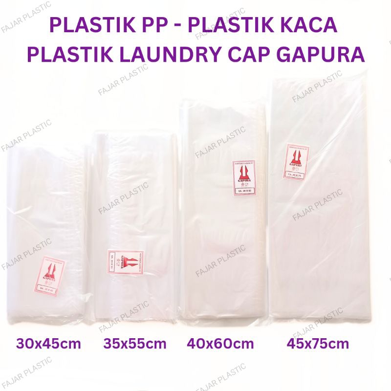 Plastik PP Bening - Plastik Kaca - Plastik Laundry Cap Gapura