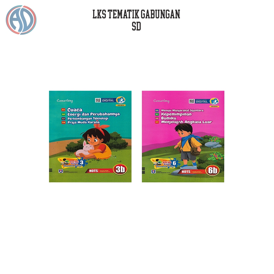 Buku LKS Cemerlang Tematik Gabungan SD Semester 2 Kelas 1,3,6 Penerbit Usaha Makmur