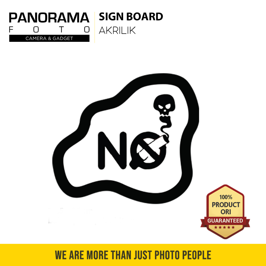 

Papan No Smoking Sign Board Akrilik Custom Acrylic Tempel Signage Dinding