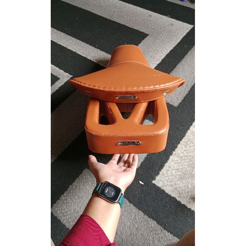 cover jok depan belakang vespa vbb Aquila warna  tan