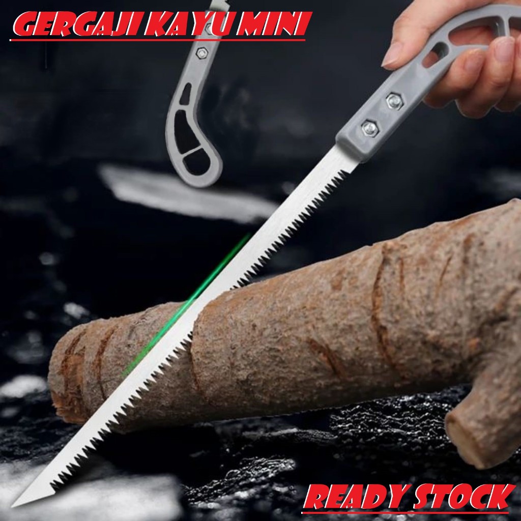 Gergaji kayu mini bonsai pruning  gergaji tangan ekor ayam manual hand saw mini untuk ranting pohon