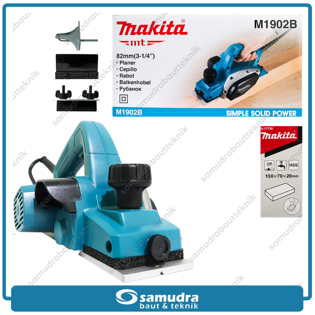 MAKITA M1902B Mesin Serut Kayu Planer Ketam Pasah Sugu Listrik Wood Planner
