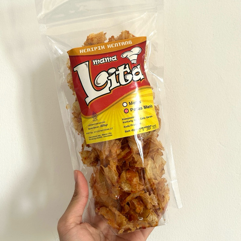 

PAKET BUNDLING PEDAS MANIS Keripik Kentang MAMA LITA