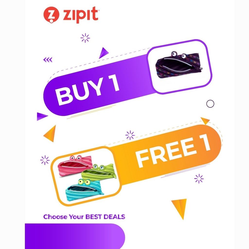 

[B1G1] Zipit Monster Pouch Special Edition + Zipit Wildings Pouch
