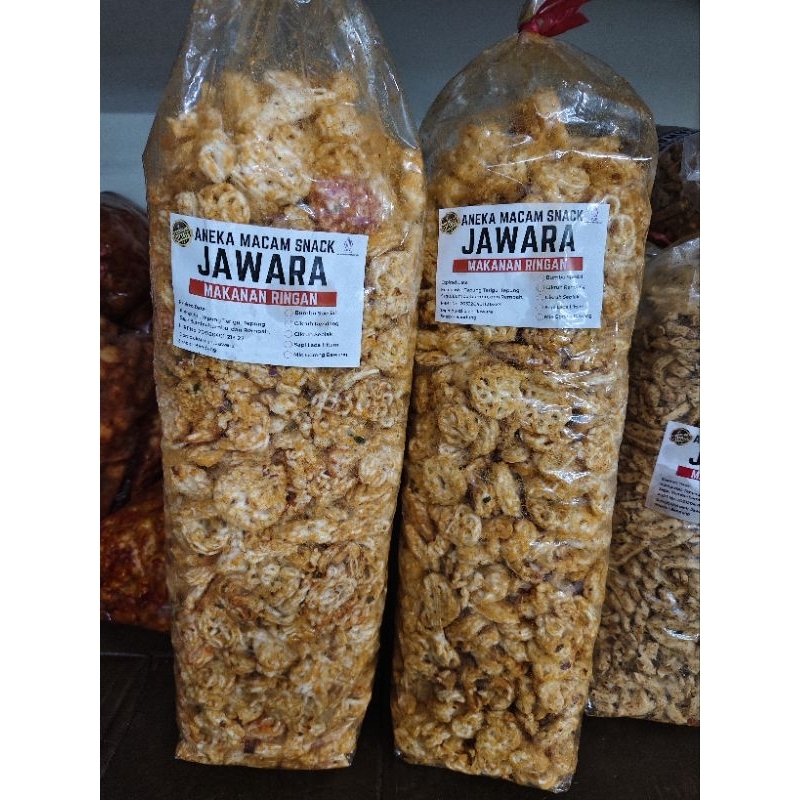 

Kerupuk Seblak Mawar JAWARA Pedas Cikruh 250 gram