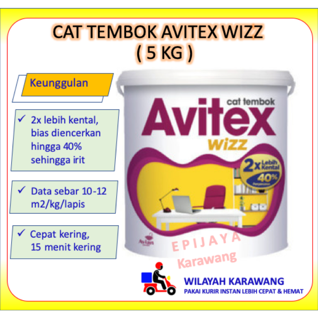 cat tembok avitex 5kg