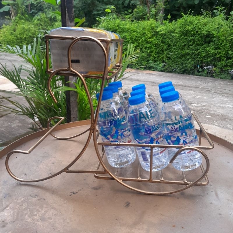 Rak Minuman Aqua gelas/Rak Minuman lebaran/Rak estentic Minimalis
