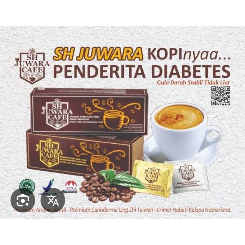 

Kopi kesehatan Juwara Cafe kemasan 1 sachet