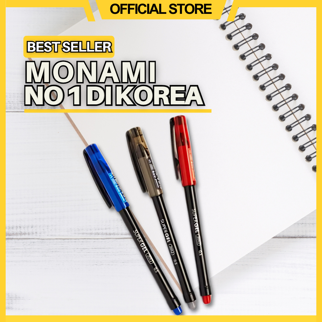 

Gel Pen Pulpen Pena Jel Monami Super Gel Pen 0.5mm (satuan)