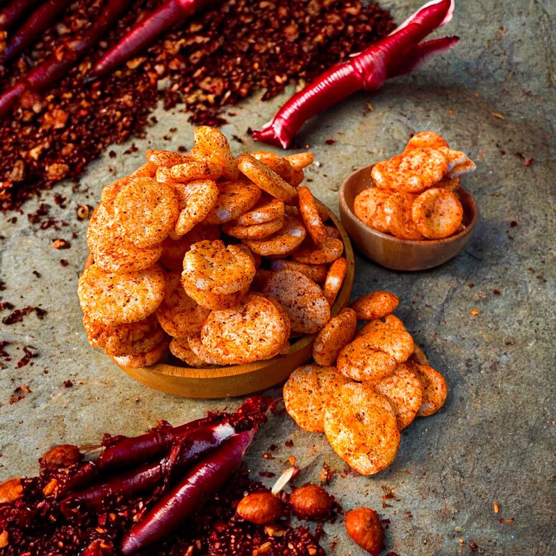 

Kerupuk Kemplang Balado / Kerupuk Kemplang Gurih Pedas 70g