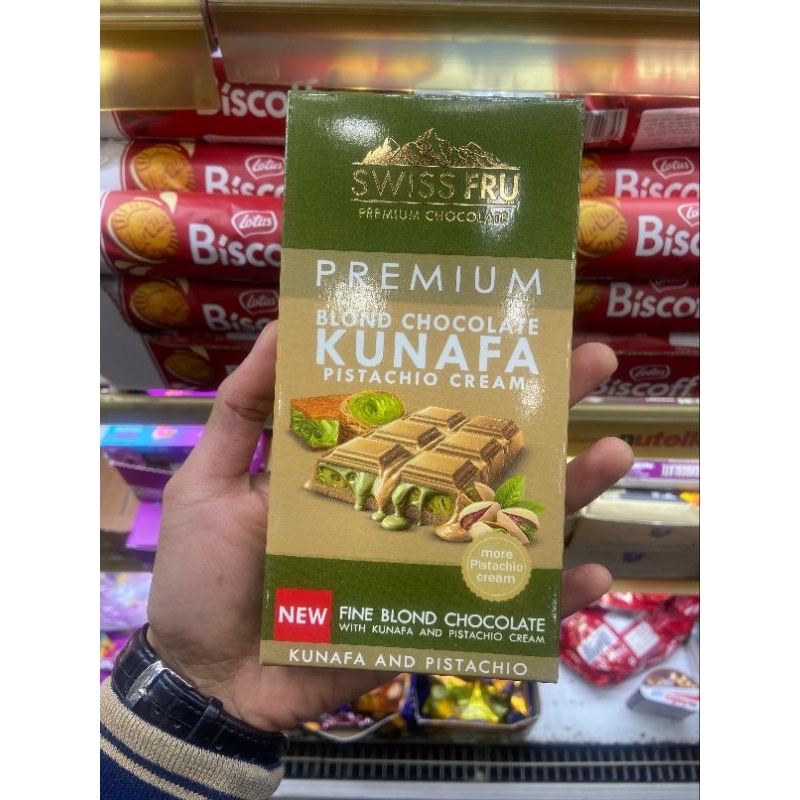 

PREMIUM COKLAT DUBAI ASLI CARAMEL KUNAFA PISTACHIO CREAM-SWISS FRU PREMIUM CHOCOLATE