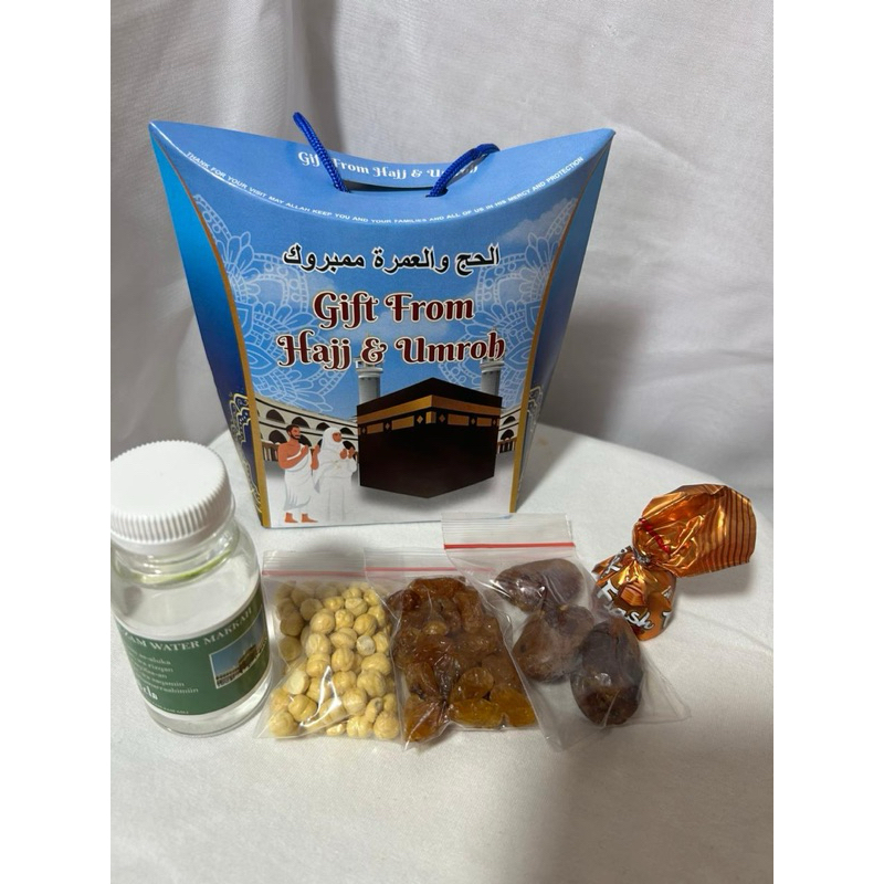 

Xmaster Oleh oleh haji dan umroh Tas jingjing lengkap 50pcs(air zam zam 80ml full)
