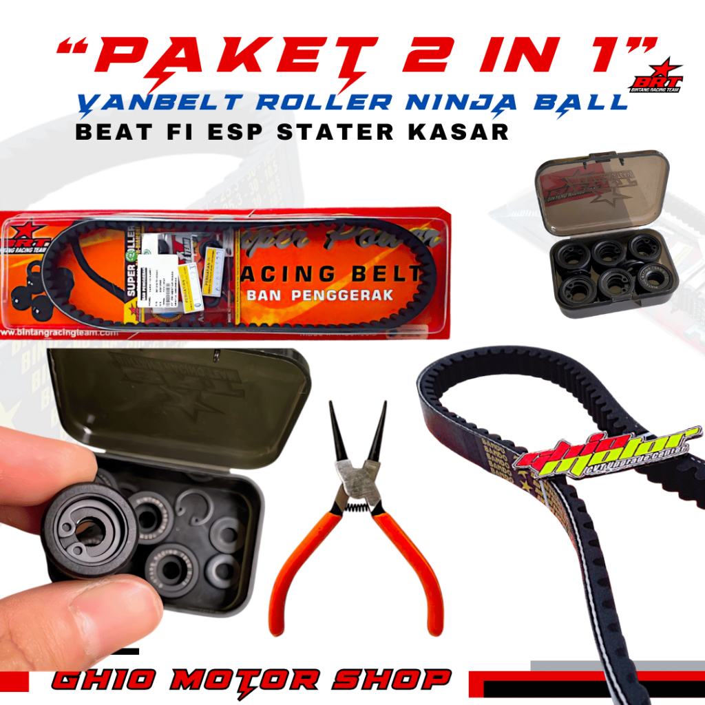 Vanbelt & Roller BRT Ninja ball Beat fi spacy fi scoopy fi (STATER KASAR) BRT BEAT FI STATER KASAR R