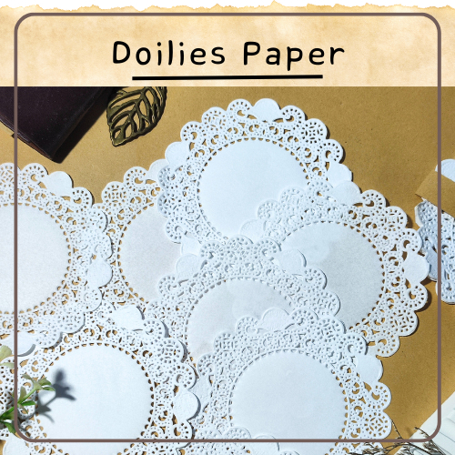 

[10 LEMBAR] Doilies Paper / kertas journaling / kertas scrapbook / kertas renda