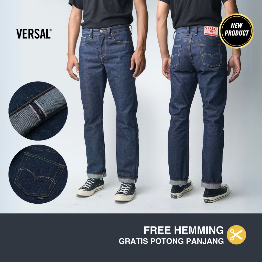 Versal The Finest- RHYNOS 17oz Unsanforized Selvedge Denim (Ready stock)