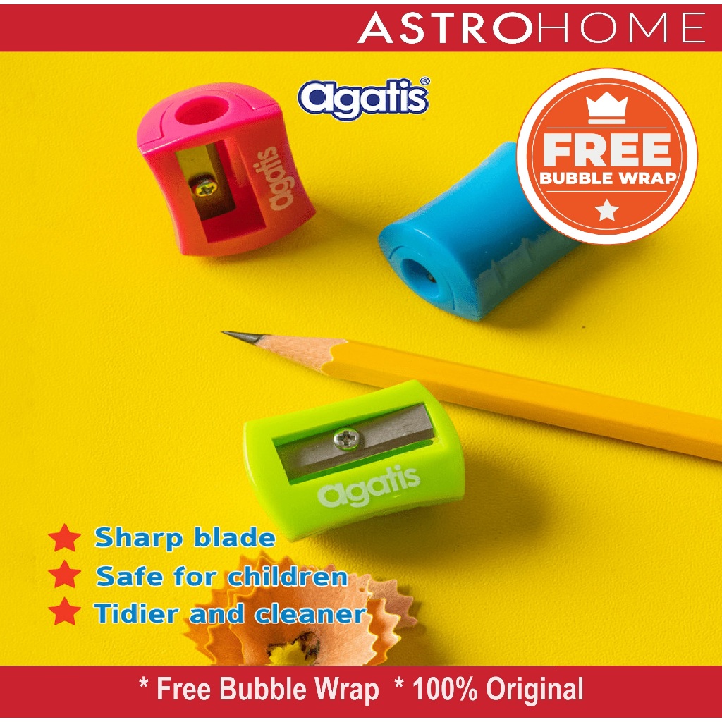 

Rautan Pensil Warna Warni Agatis Sharpener Single Hole Dome Mix Color ( 3 Pcs )