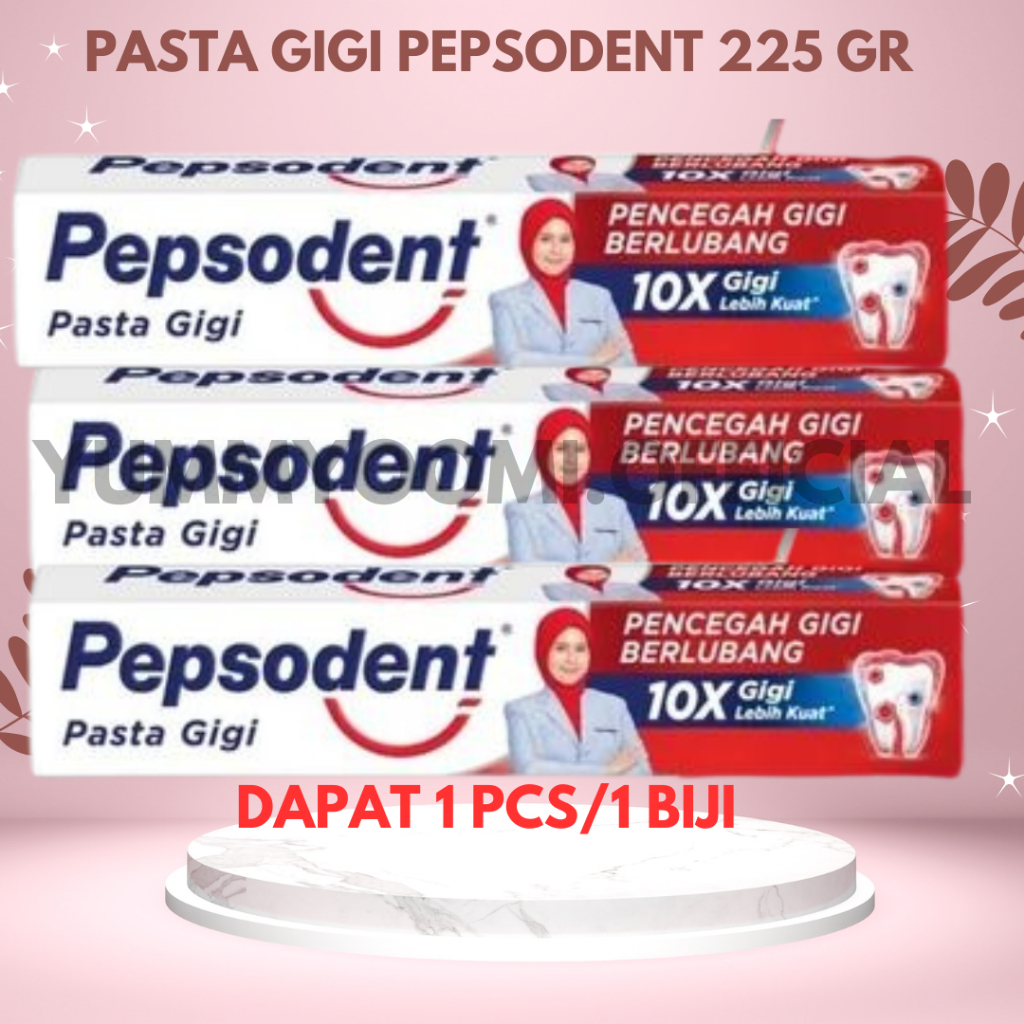 (DAPAT 1 PCS/ 1 BIJI) PEPSODENT 225 GR/ PEPSODENT PASTA GIGI/ PASTA GIGI PEPSODENT 225G5/Pepsodent P
