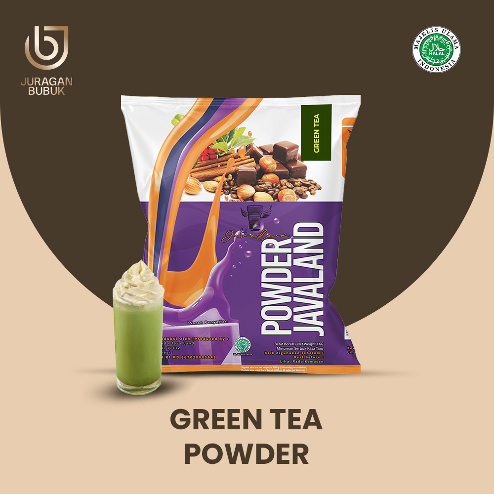 

Greentea Powder Drink Bubuk Minuman Rasa Greentea 1kg Javaland