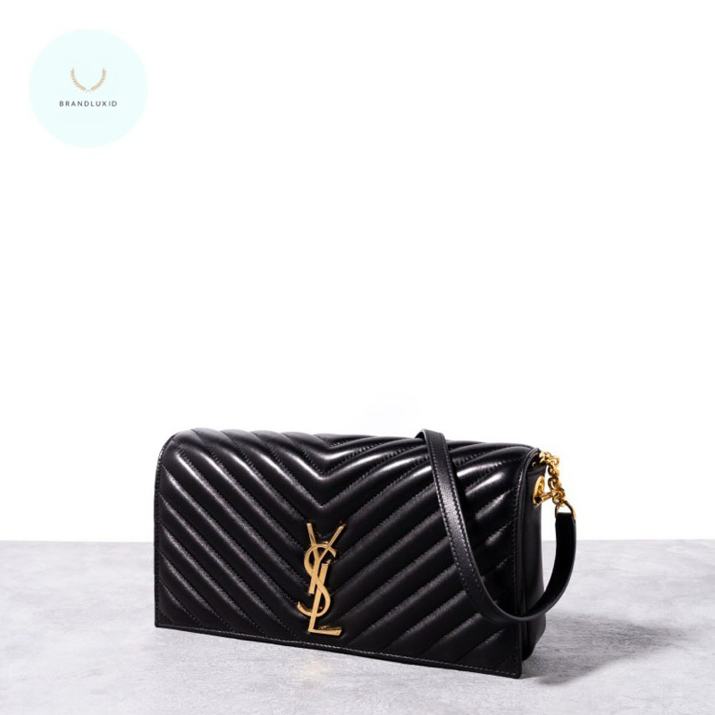 Saint Laurent Kate 99 quilted flap bag nappa leather ghw Black