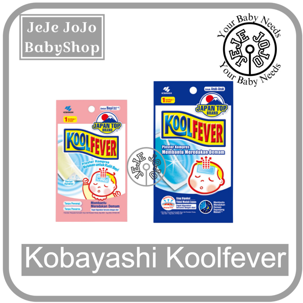 Kobayashi Kool Fever Baby Kids bye bye fever - KoolFever pereda demam Anak Bayi - Fever Free