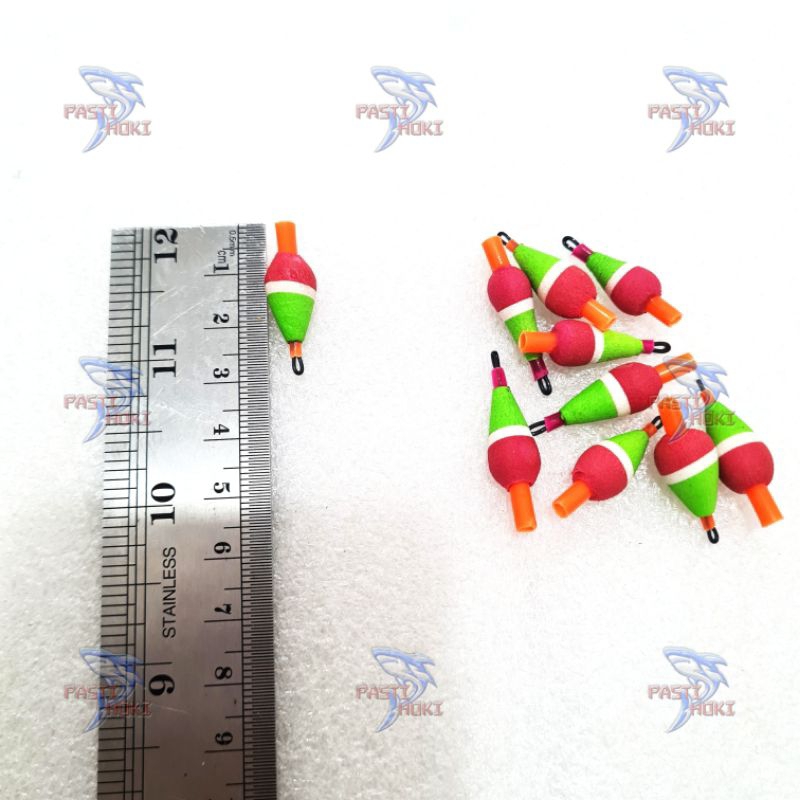 Aneka Pelampung pancing busa isi 3pcs / kumbul pancing sungai, empang dan rawa / ikan mas , ikan nil