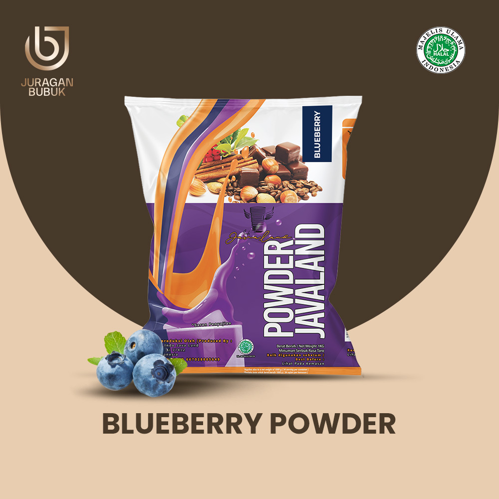 

Blueberry Powder Drink Bubuk Minuman Rasa Blueberry 1 kg Javaland