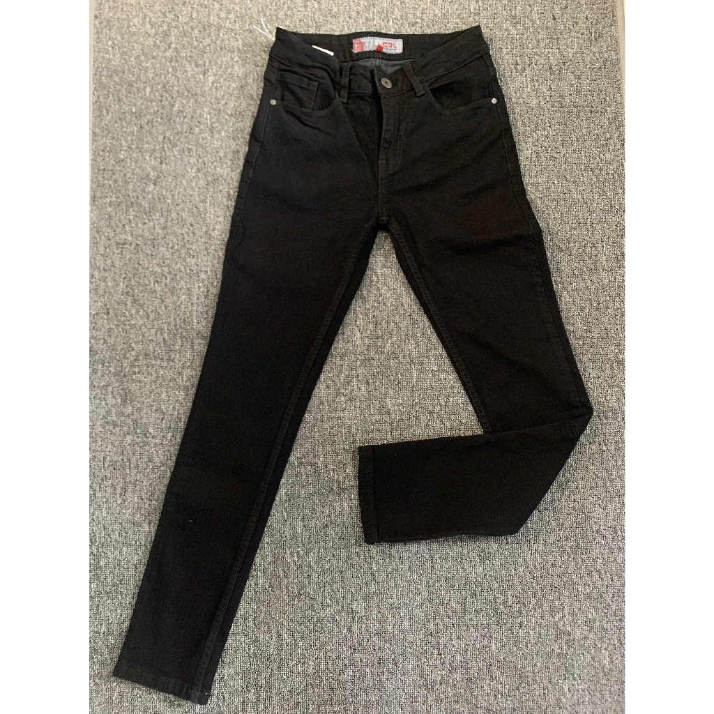 Celana Jeans Wanita Panjang CDL PBDBF00012B 01A Hitam Casual Skinny