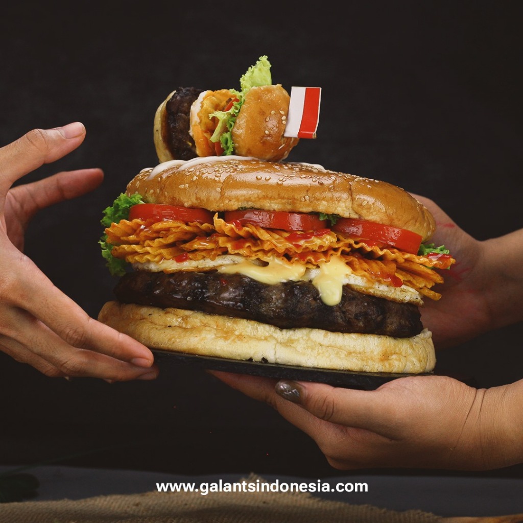 

Burger Ulang Tahun | Burger Jumbo | Birthday Burger Cake | Burger Monster | Burger Raksasa