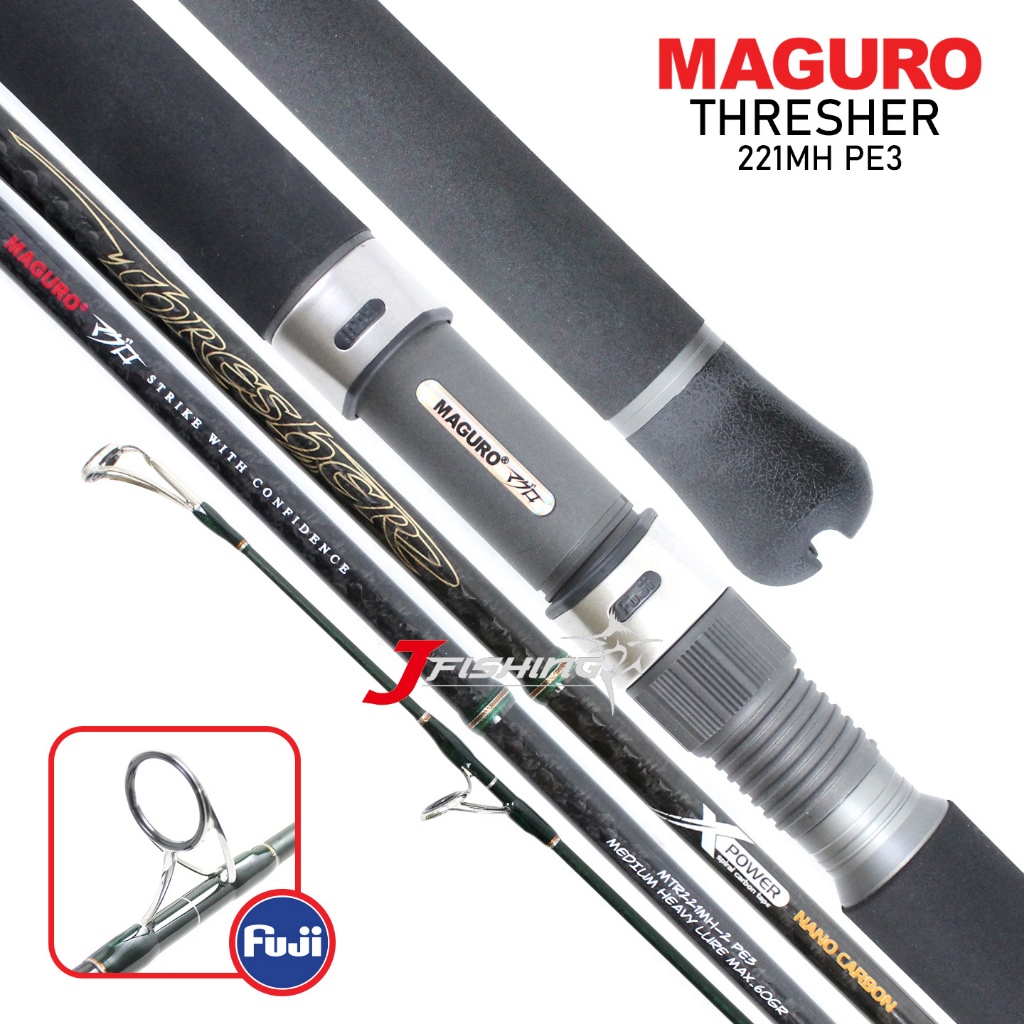Joran Popping Maguro Thresher MTR | PE 3 4 5 | Sambung 2 | Joran Laut