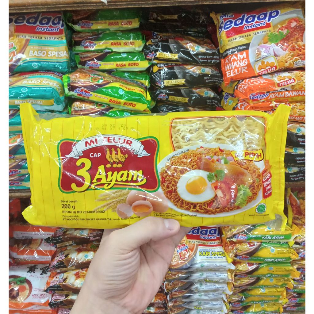 

MI TELUR CAP 3 AYAM / MIE TELOR / MI PIPIH 200g
