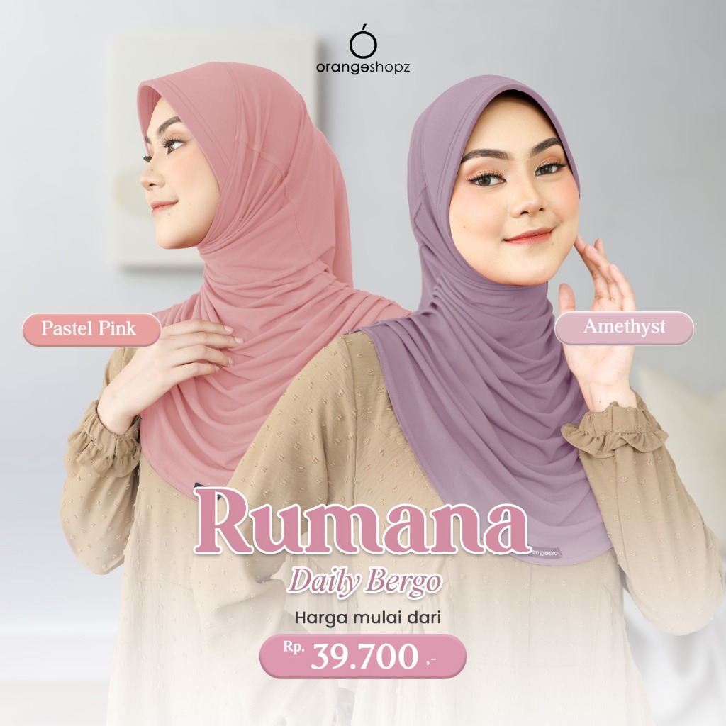 Jilbab Hijab Instan Pet Antem Rumana Daily Bergo Serut Samping Jersey Premium By Orangeshopz Officia