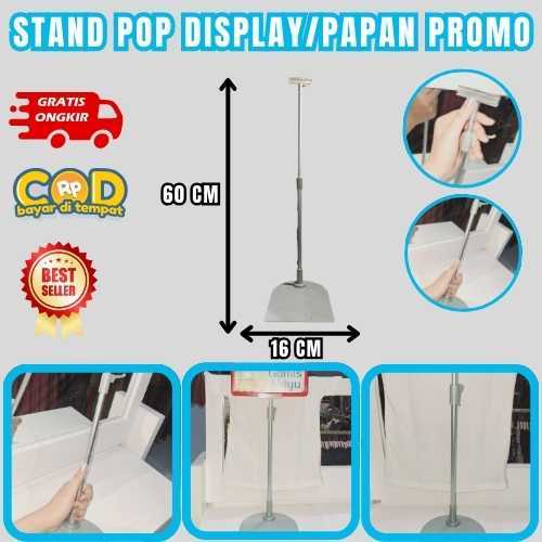 

POP UP FRAME PROMOTION FLOOR STAND A4 TINGGI 150 CM DISPLAY HARGA STAND SUPERMARKET