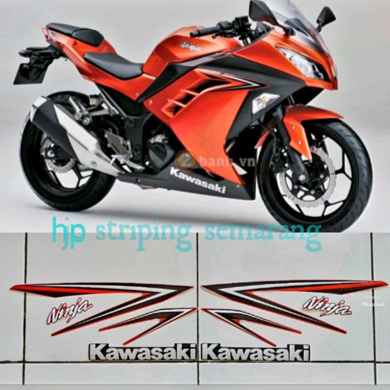 Striping Ninja 250 Fi Standar th 2016 Orange