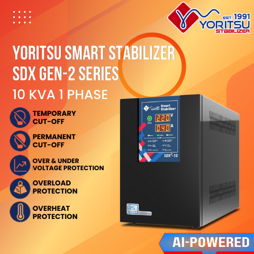 Stabilizer Listrik Stavolt Listrik Avr Yoritsu SDX 10000 VA