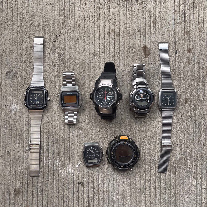 jam tangan bahan borongan Seiko Casio Protrek MTG digital analog vintage jadul kuno antik pria