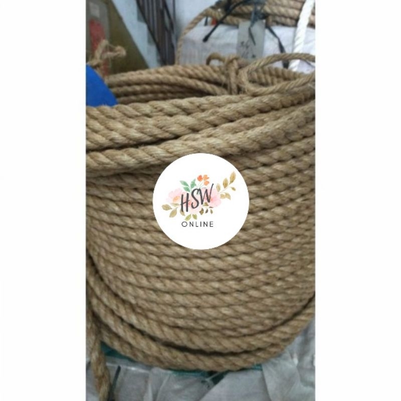 

Tali Tambang Besar Manila 22mm 24mm Tampar Goni Rami Dadung Kapal Kuat Tali Tarik Tambang