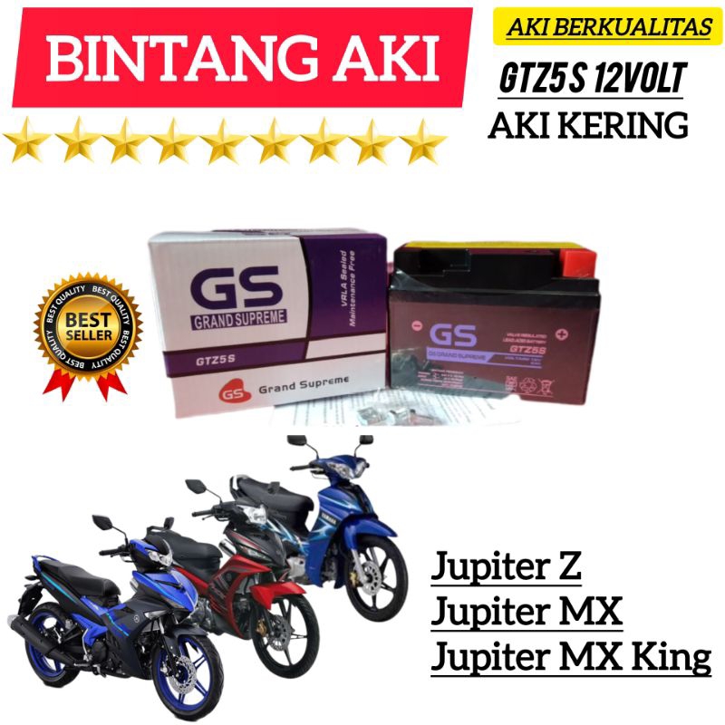 Aki Motor Jupiter Z Aki motor Jupiter MX Aki Motor Jupiter MX King Aki Motor GS Grand Supreme GTZ5S 