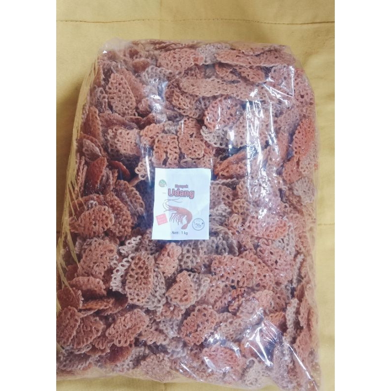 

KERUPUK UDANG VARIAN OVAL PRESS ASLI ENAK GURIH RENYAH KHAS BANYUWANGI KEMASAN 1KG