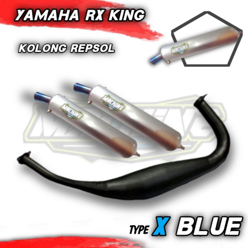 KNALPOT RX KING SPESIAL KOLONG REPSOL BLACK SERIES ORIGINAL MACHINE BUKAN CMS ABRT