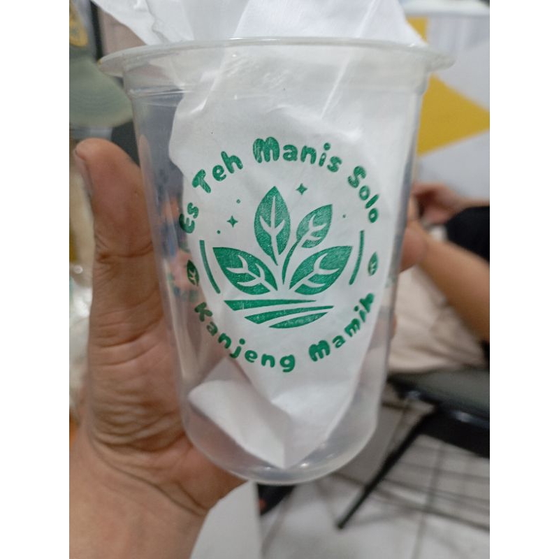 

YUH stempel Gelas Cup / Plastik / Custom-Free Tinta