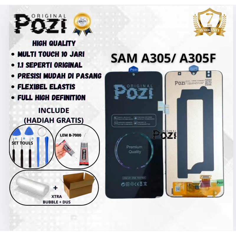 Lcd Touchscreen Sam A305/ A305F (pozi) Fullset Original lem obeng
